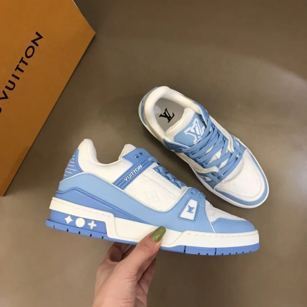 lv 2022 top quality Trainer couple sneakers 