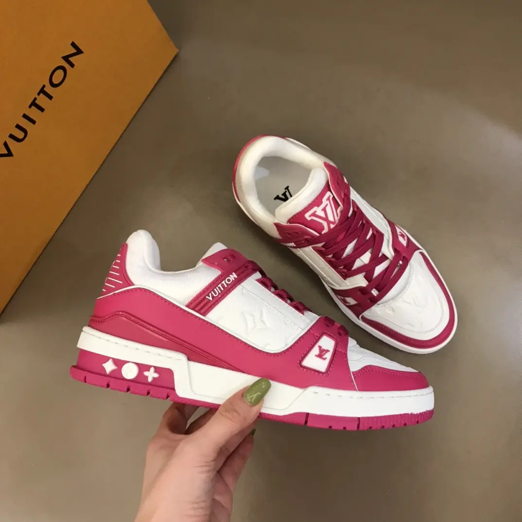 lv 2022 top quality Trainer couple sneakers 