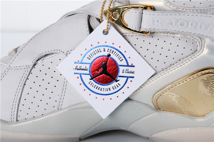 Air Jordan 8 Championship Pack White Sneakers 2267D4B0DA68