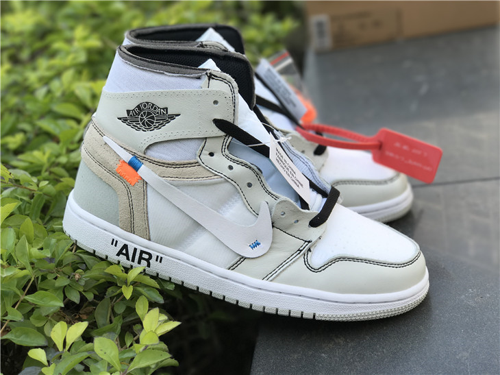 High Quality Off-White X Air Jordan 1 High White Men Sneakers B4CCF9AD5FC3