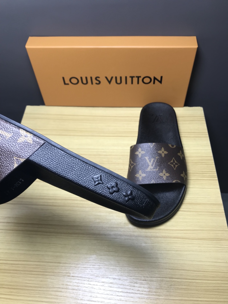 High Quality lv Mule in brown Monogram rubber GO_LV010
