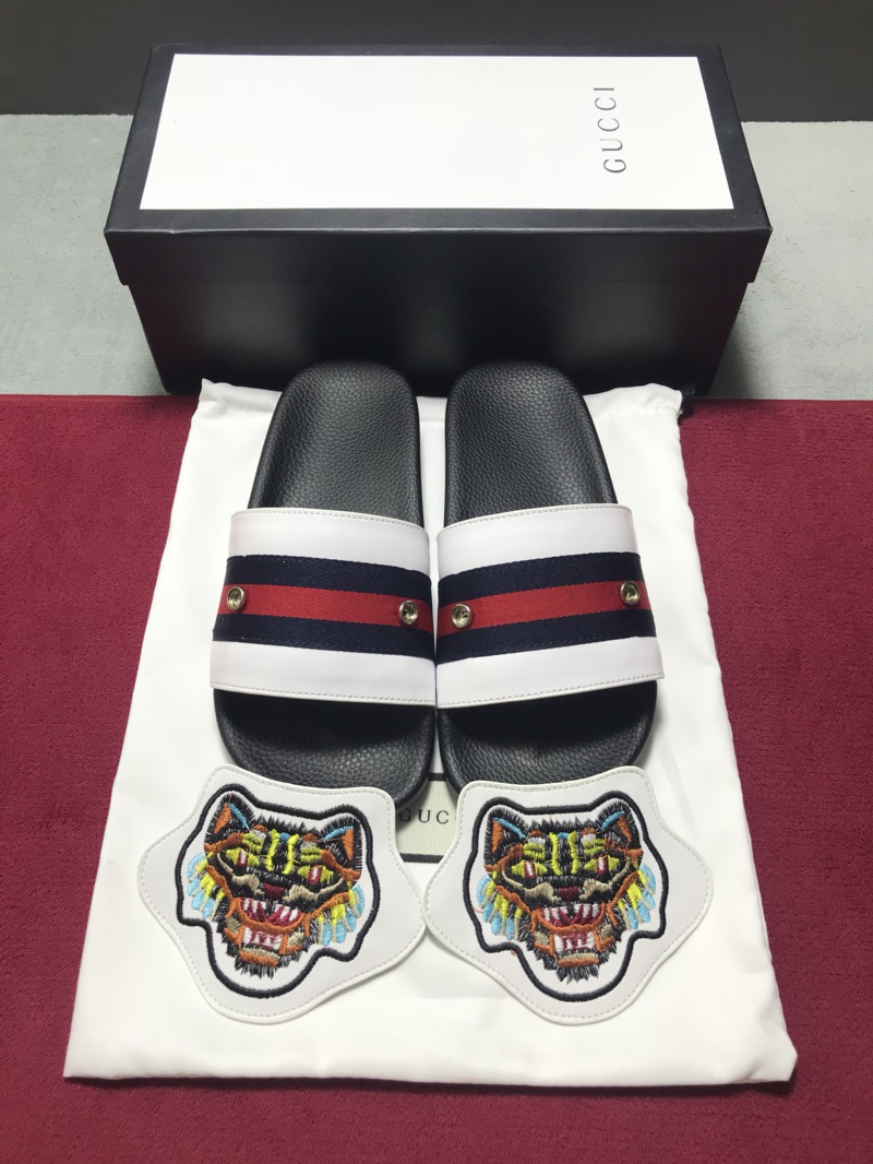 High Quality Gucci slide sandal with White rubber And Tiger Design GO_GC026