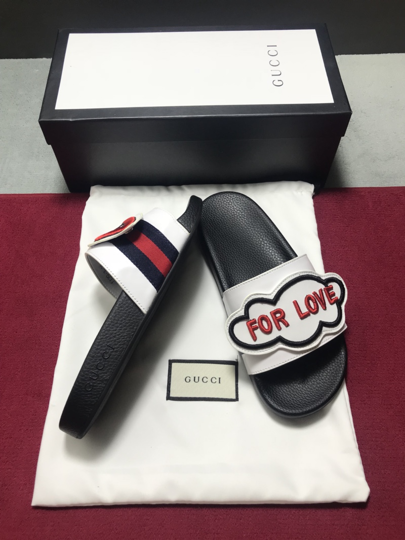 High Quality Gucci Blind for Love slide sandal with White rubber  GO_GC029