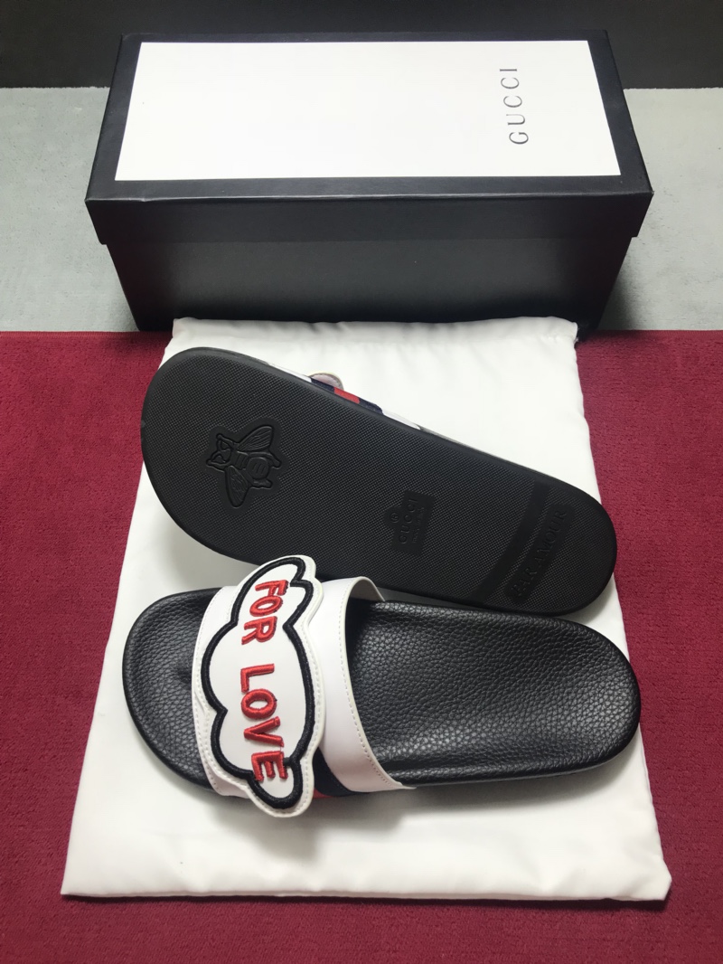 High Quality Gucci Blind for Love slide sandal with White rubber  GO_GC029