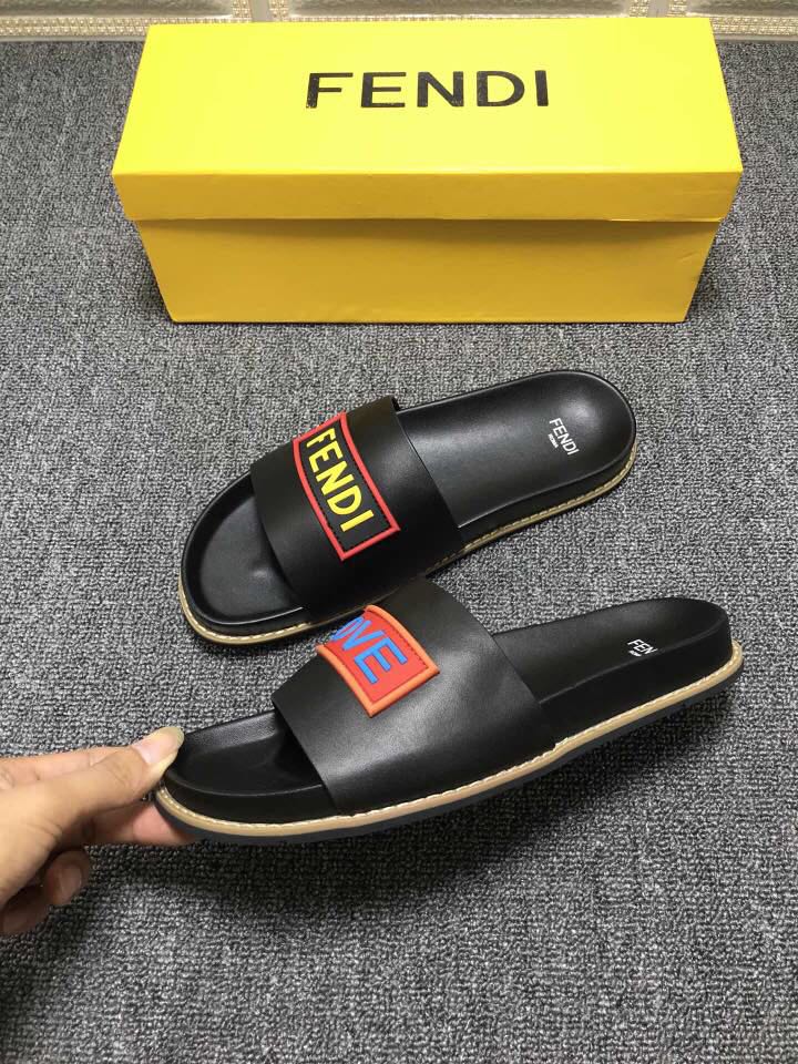 High Quality Fendi slide sandal with rubber and fendi love design GO_FD009