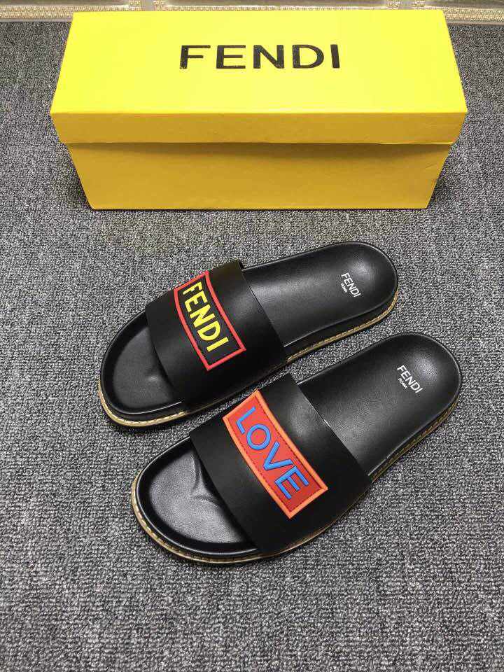 High Quality Fendi slide sandal with rubber and fendi love design GO_FD009