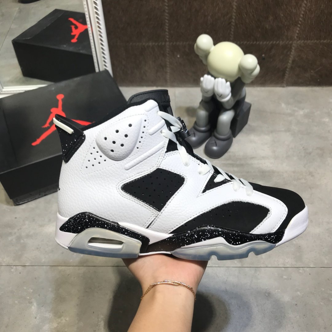 High Quality Air Jordan VI Retro-002 Profession Design With Black And White Color Upper