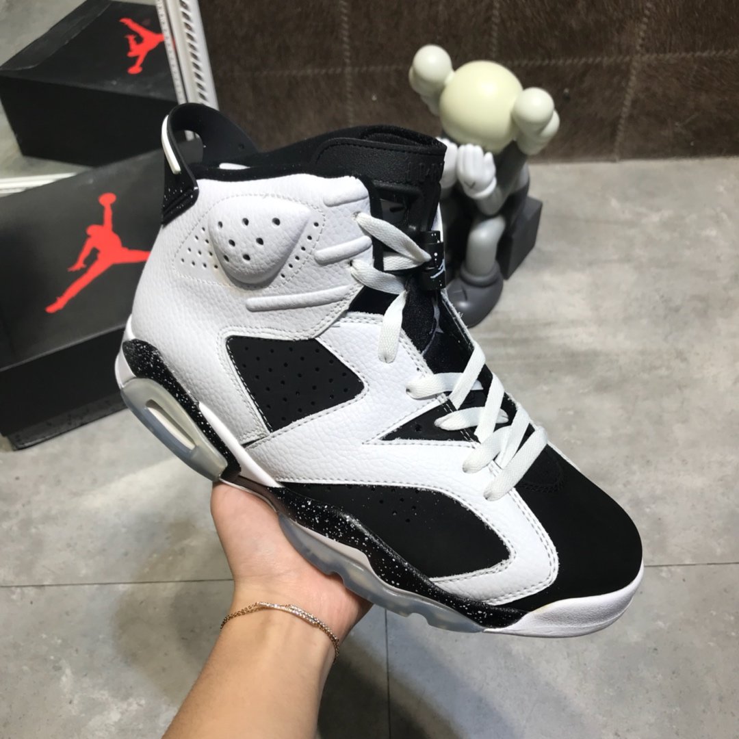 High Quality Air Jordan VI Retro-002 Profession Design With Black And White Color Upper