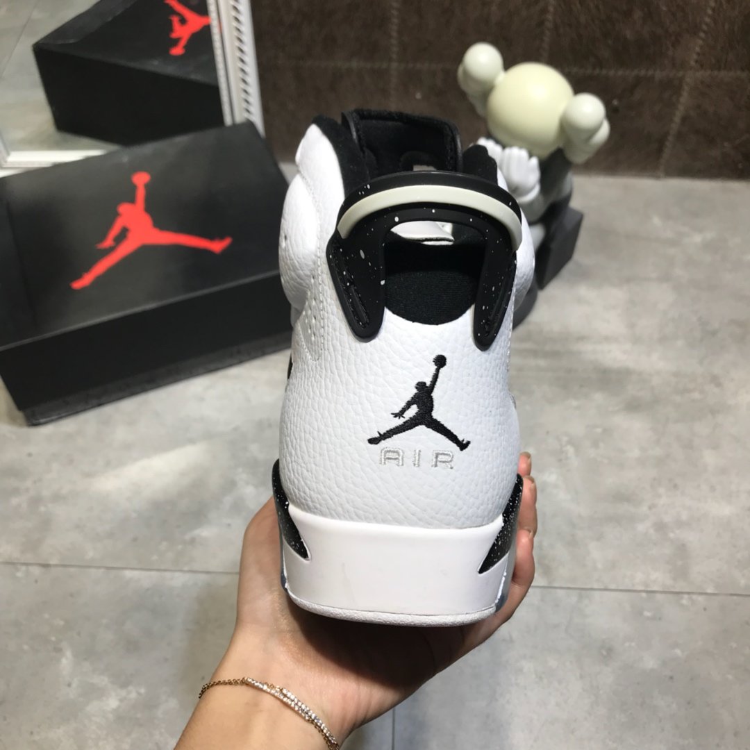 High Quality Air Jordan VI Retro-002 Profession Design With Black And White Color Upper