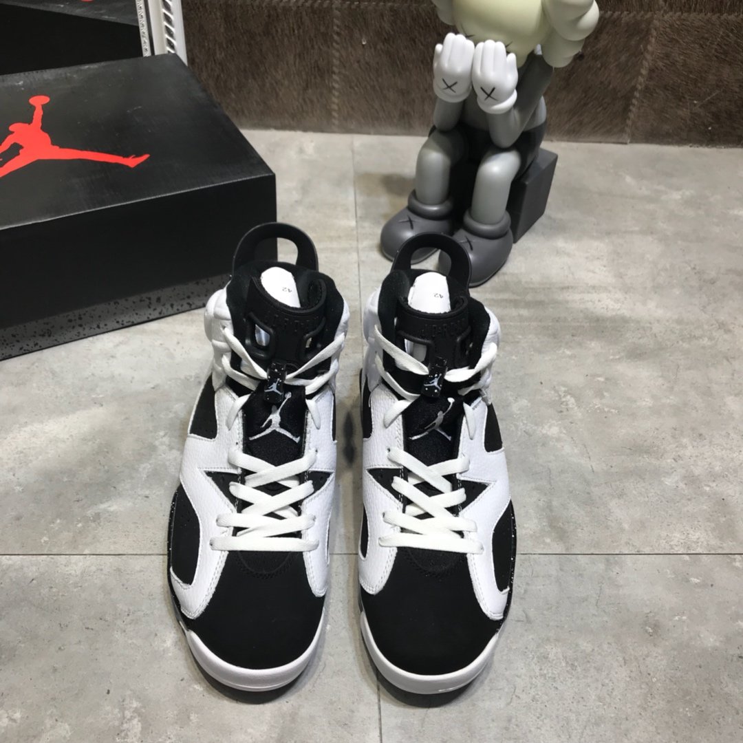 High Quality Air Jordan VI Retro-002 Profession Design With Black And White Color Upper