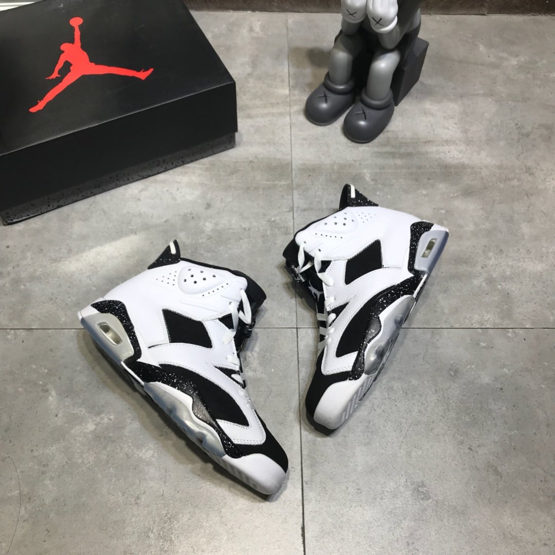 High Quality Air Jordan VI Retro-002 Profession Design With Black And White Color Upper