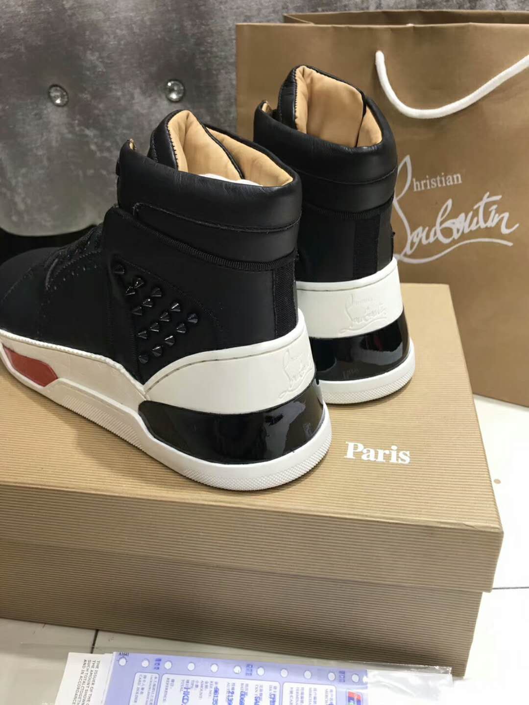 High Quality Christian Louboutin Leather High Top SJ001