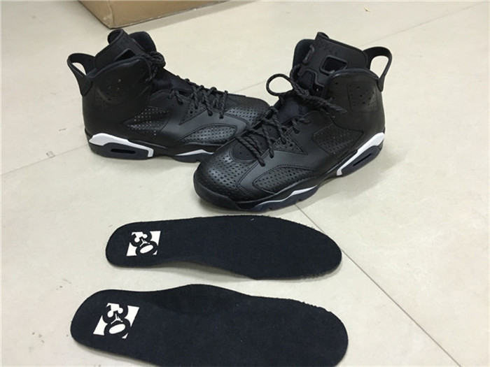 High Quality Air Jordan 6 Vi Black Cat In Black And White Color 763FD56B0E34