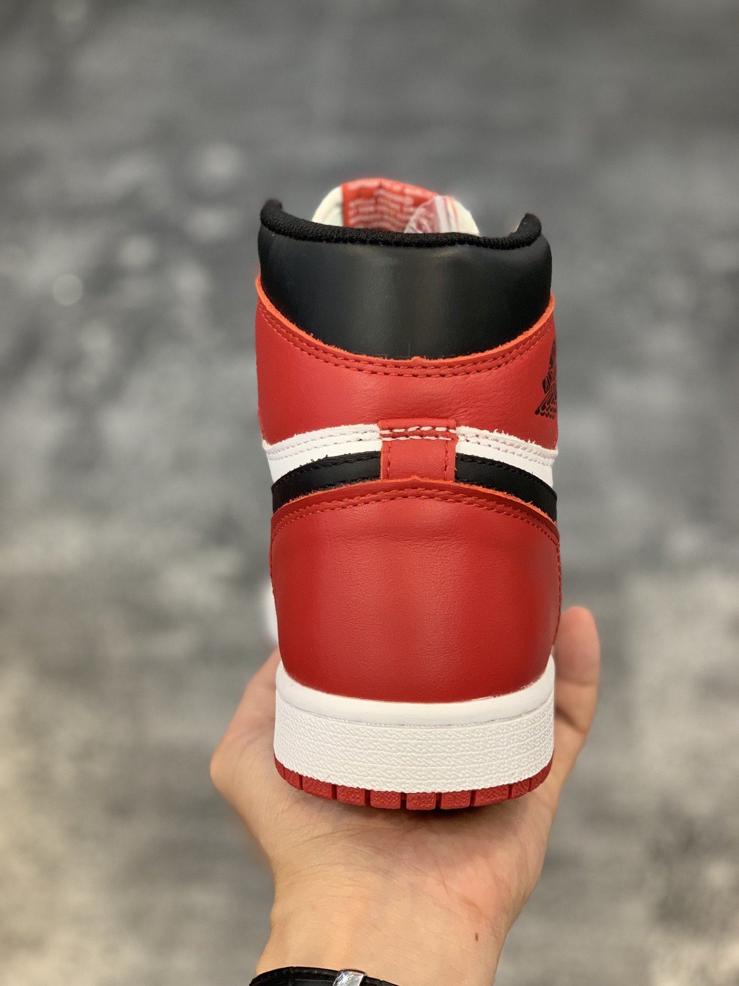 High Quality AIR JORDAN I CHICAGO  BEST VERSION with retail leather