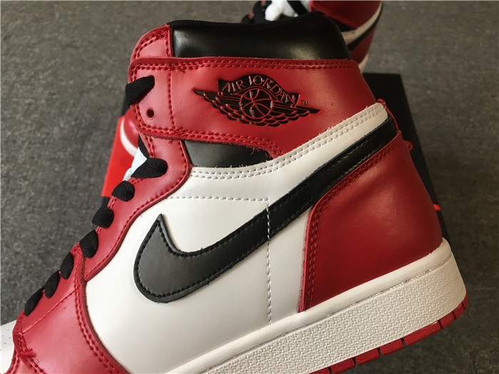 High Quality Air Jordan 1 White/Black-Red Retro Box Men Sneaker On Sale F670AF4DCE93