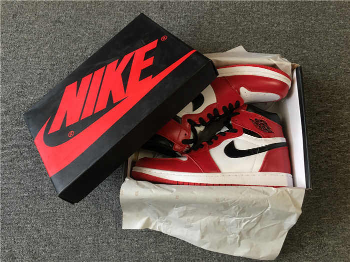 High Quality Air Jordan 1 White/Black-Red Retro Box Men Sneaker On Sale F670AF4DCE93