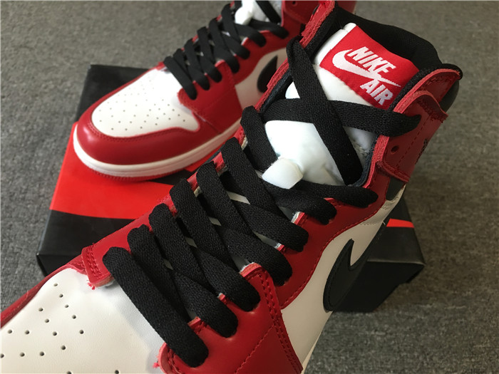 High Quality Air Jordan 1 White/Black-Red Retro Box Men Sneaker On Sale F670AF4DCE93