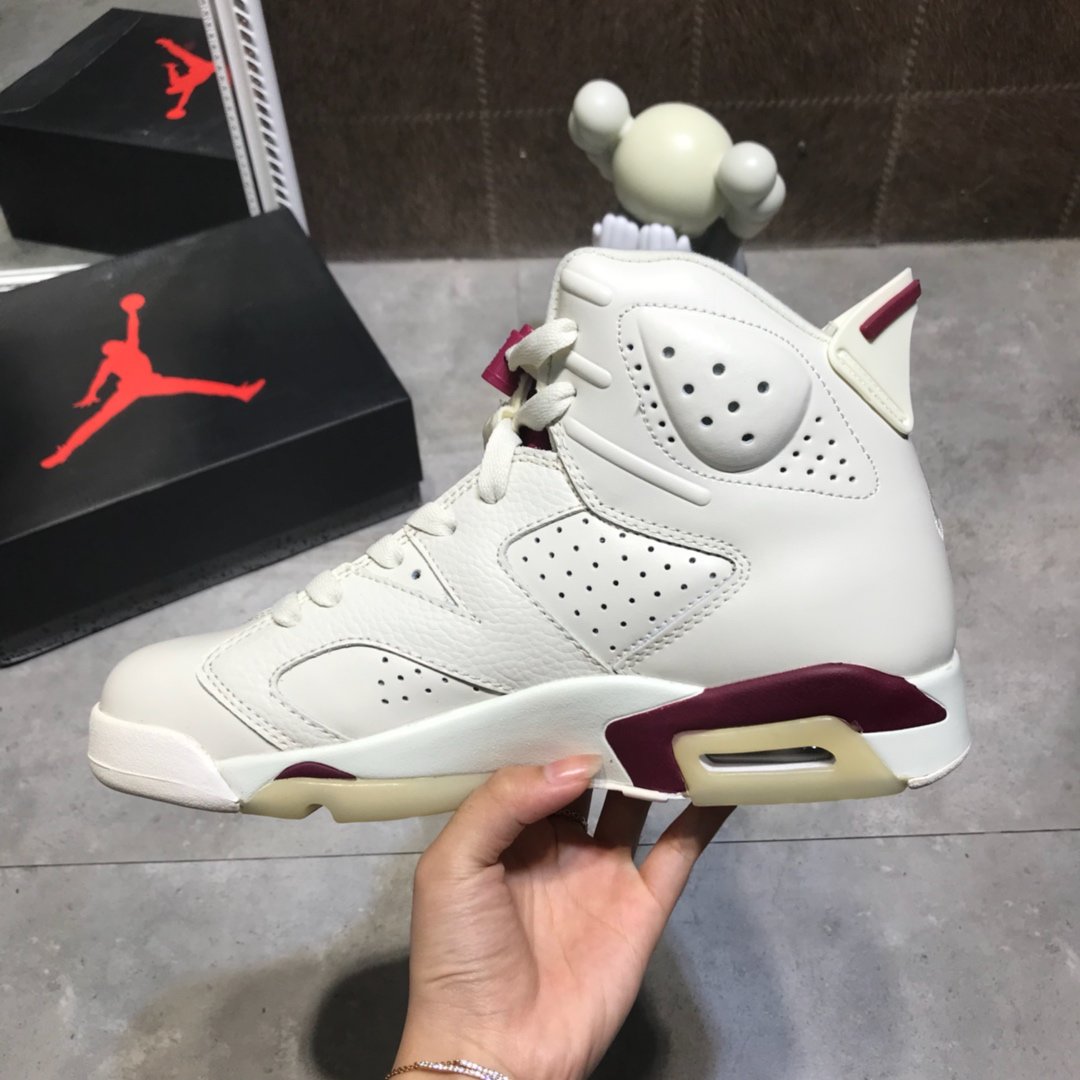 High Quality Air Jordan 6 Maroon best version Original material from PK