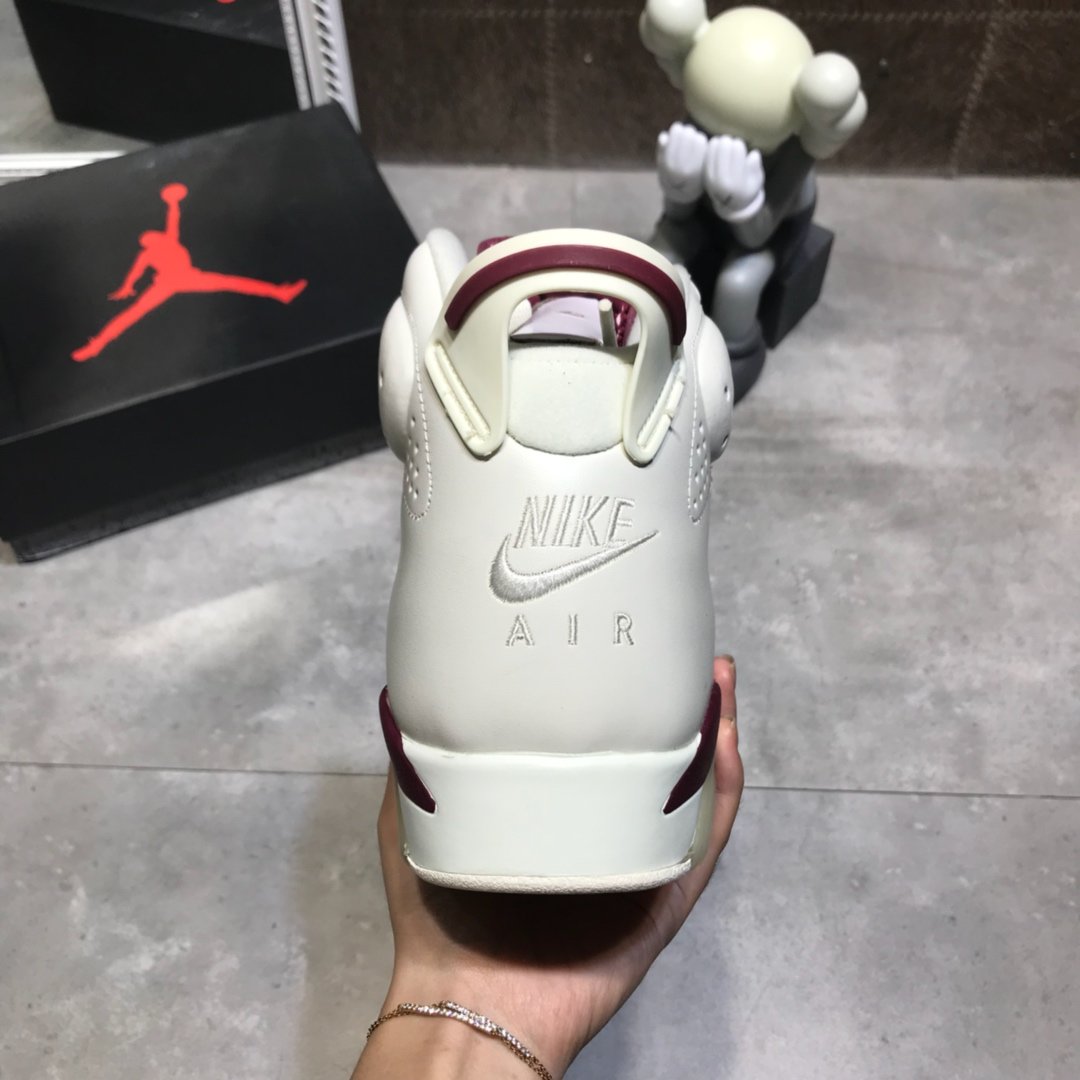 High Quality Air Jordan 6 Maroon best version Original material from PK