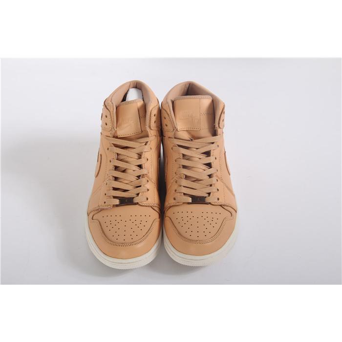 High Quality Air Jordan 1 Pinnacle Vachetta Tan/White Sneaker 437BCA0921AD