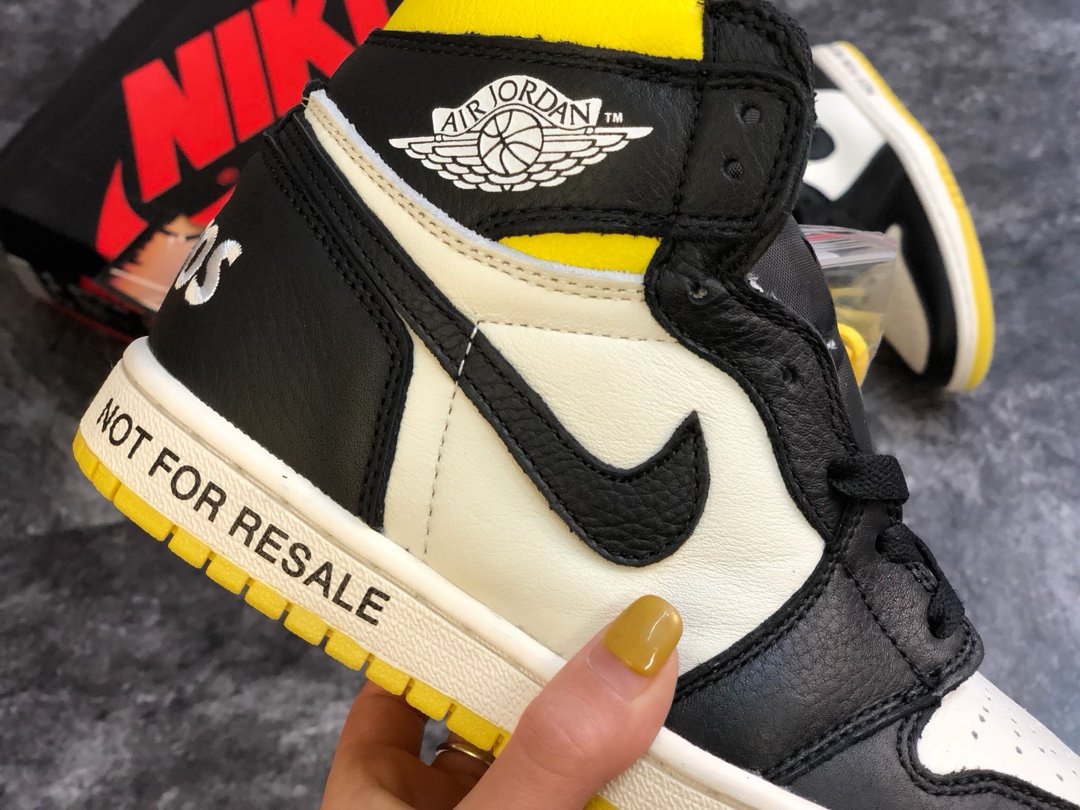 High Quality AIR JORDAN 1 NRG “NO L’S” NOT FOR RESALE Yellow BEST RETAIL VERSION IN THE MARKET READY TO SHIP