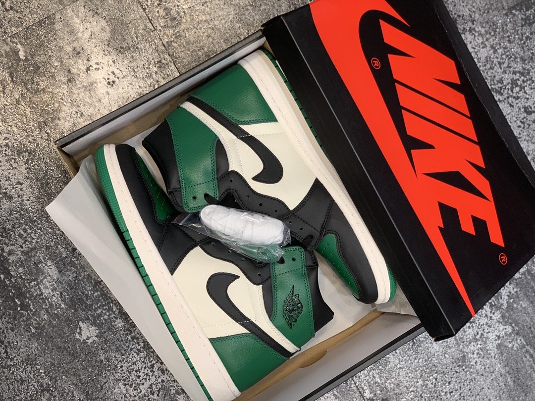 High Quality AIR JORDAN 1 HIGH OG “PINE GREEN”RETAIL VERSION READY TO SHIP