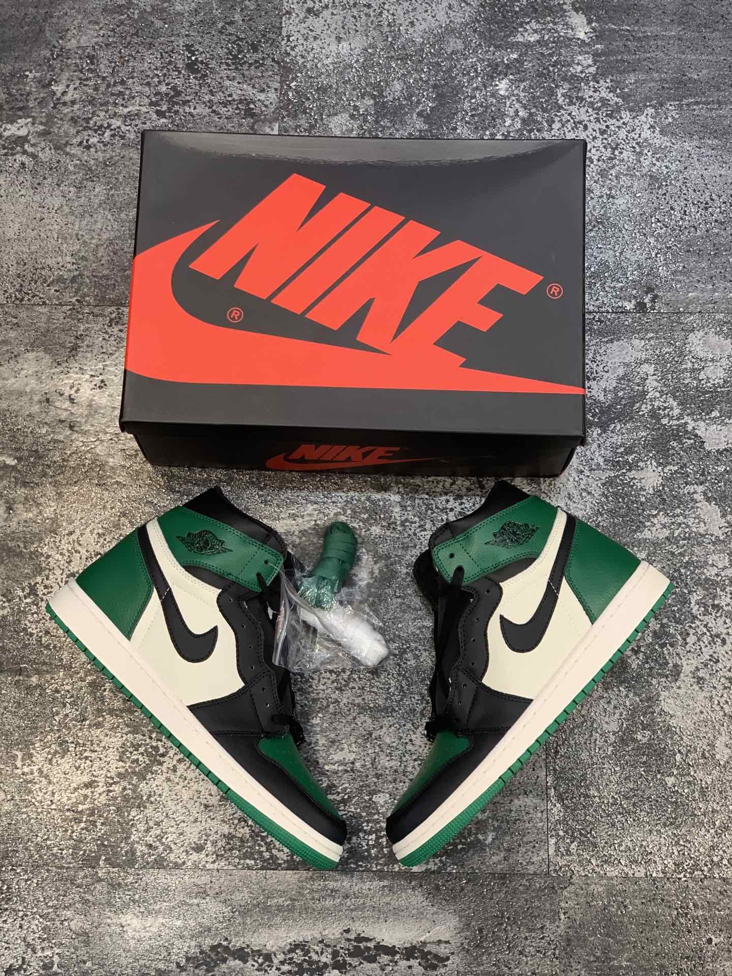 High Quality AIR JORDAN 1 HIGH OG “PINE GREEN”RETAIL VERSION READY TO SHIP