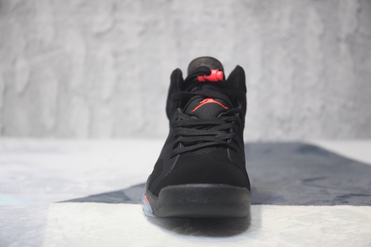 Authentic Air Jordan VI Retro "Infrared" Fashion Design With Black  Color Upper Fabric