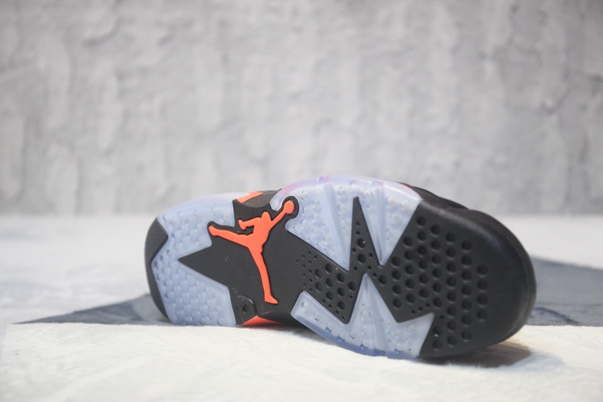 Authentic Air Jordan VI Retro "Infrared" Fashion Design With Black  Color Upper Fabric