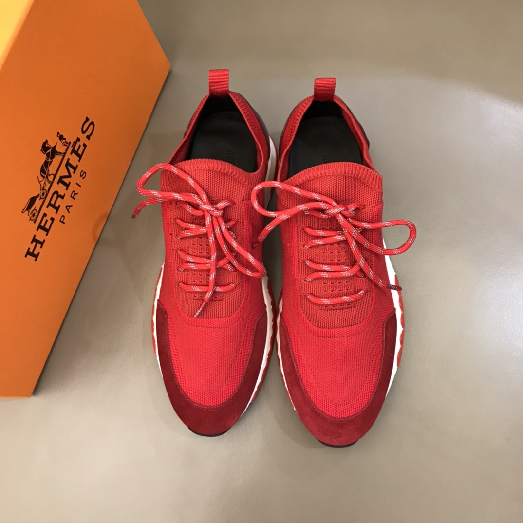 Hermes Sneaker Addict in Red