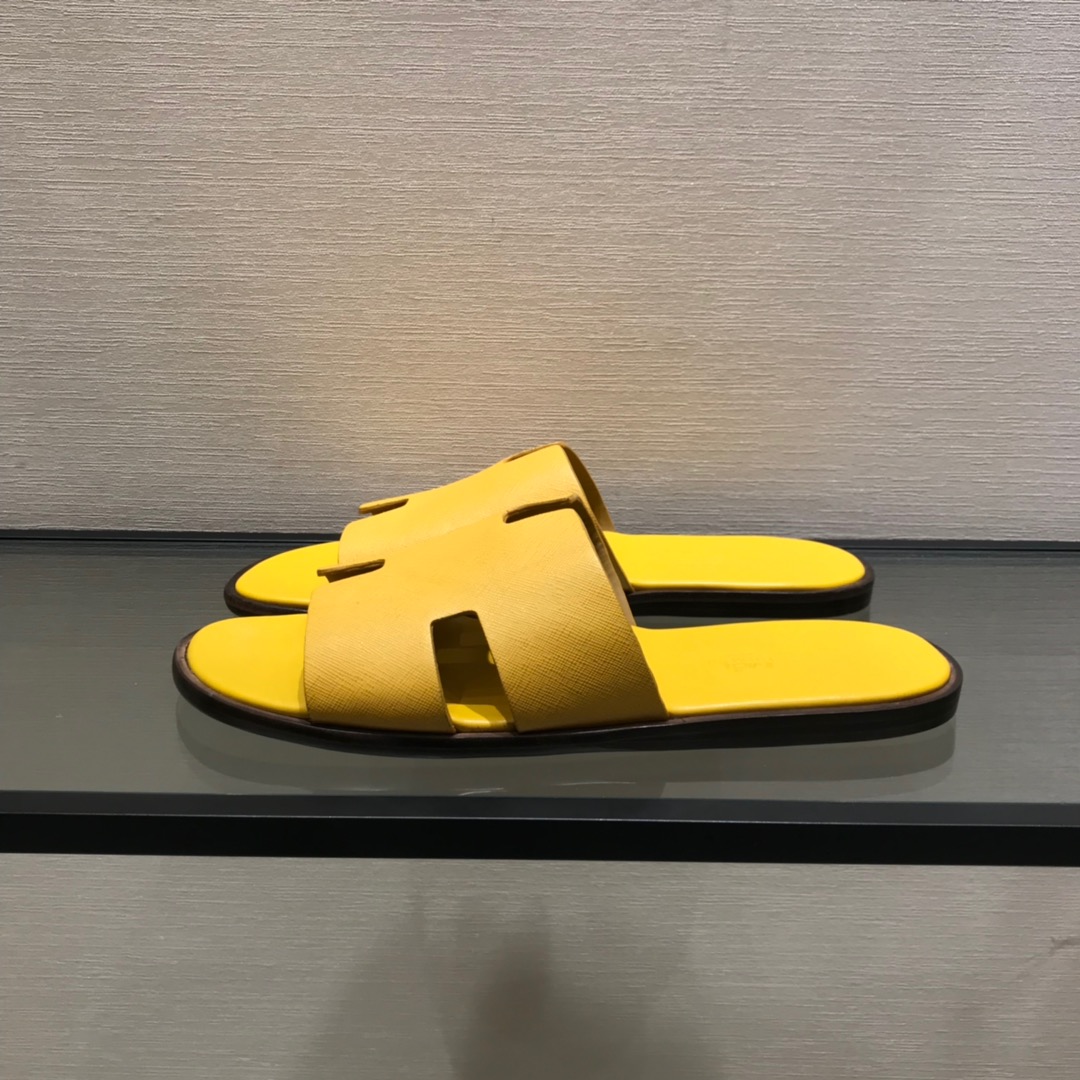 Hermes Slipper Lzmir in Yellow