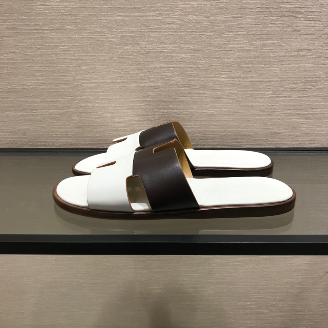 Hermes Slipper Lzmir in White