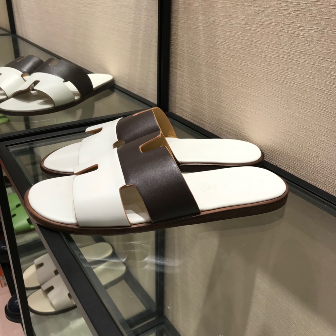 Hermes Slipper Lzmir in White