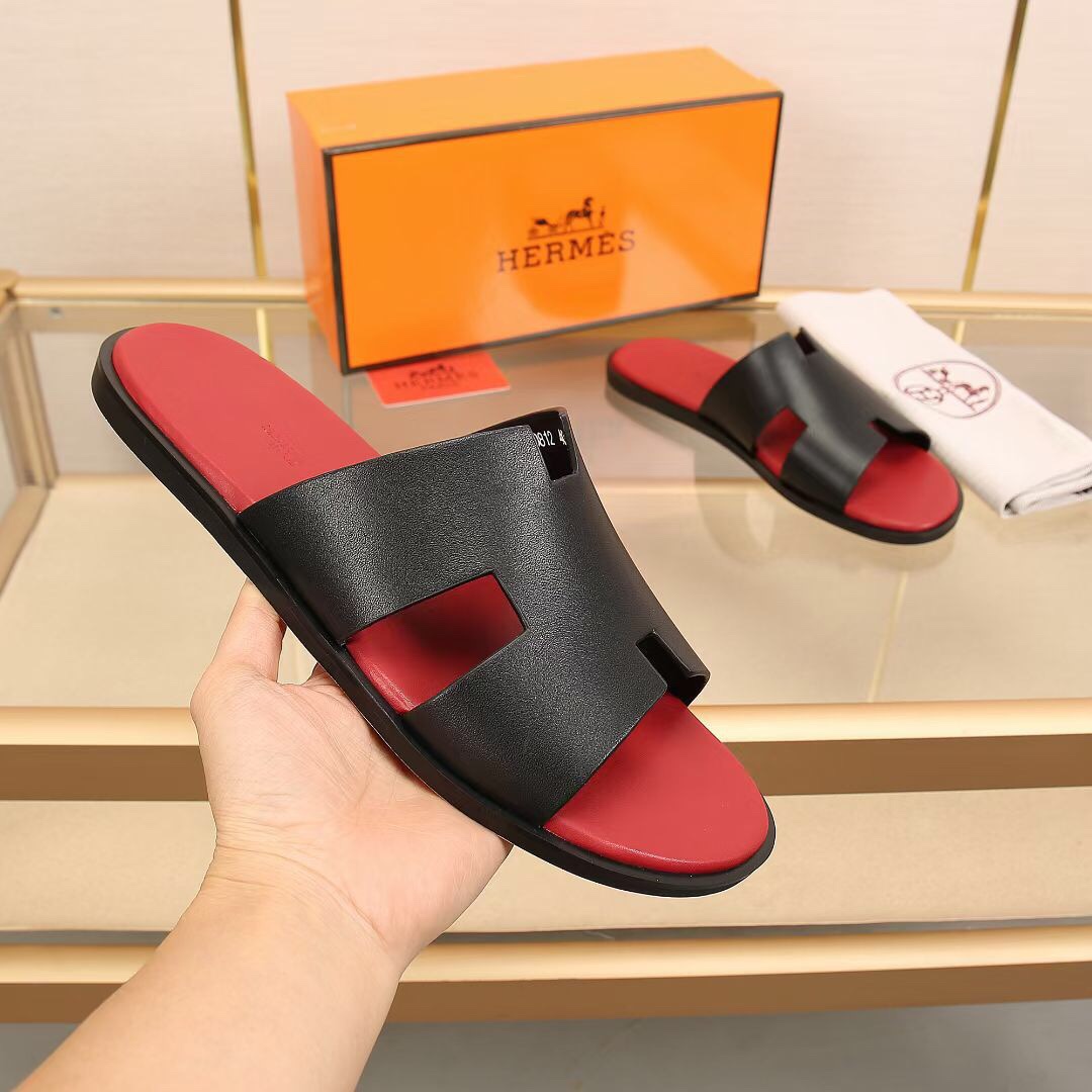 Hermes Slipper Lzmir in Red