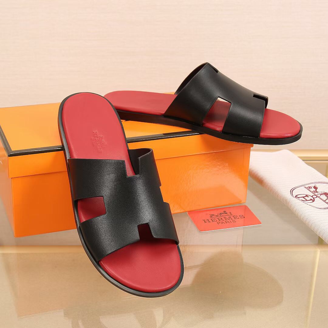 Hermes Slipper Lzmir in Red