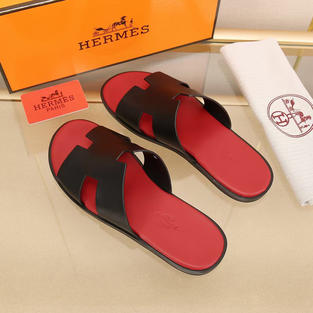 Hermes Slipper Lzmir in Red