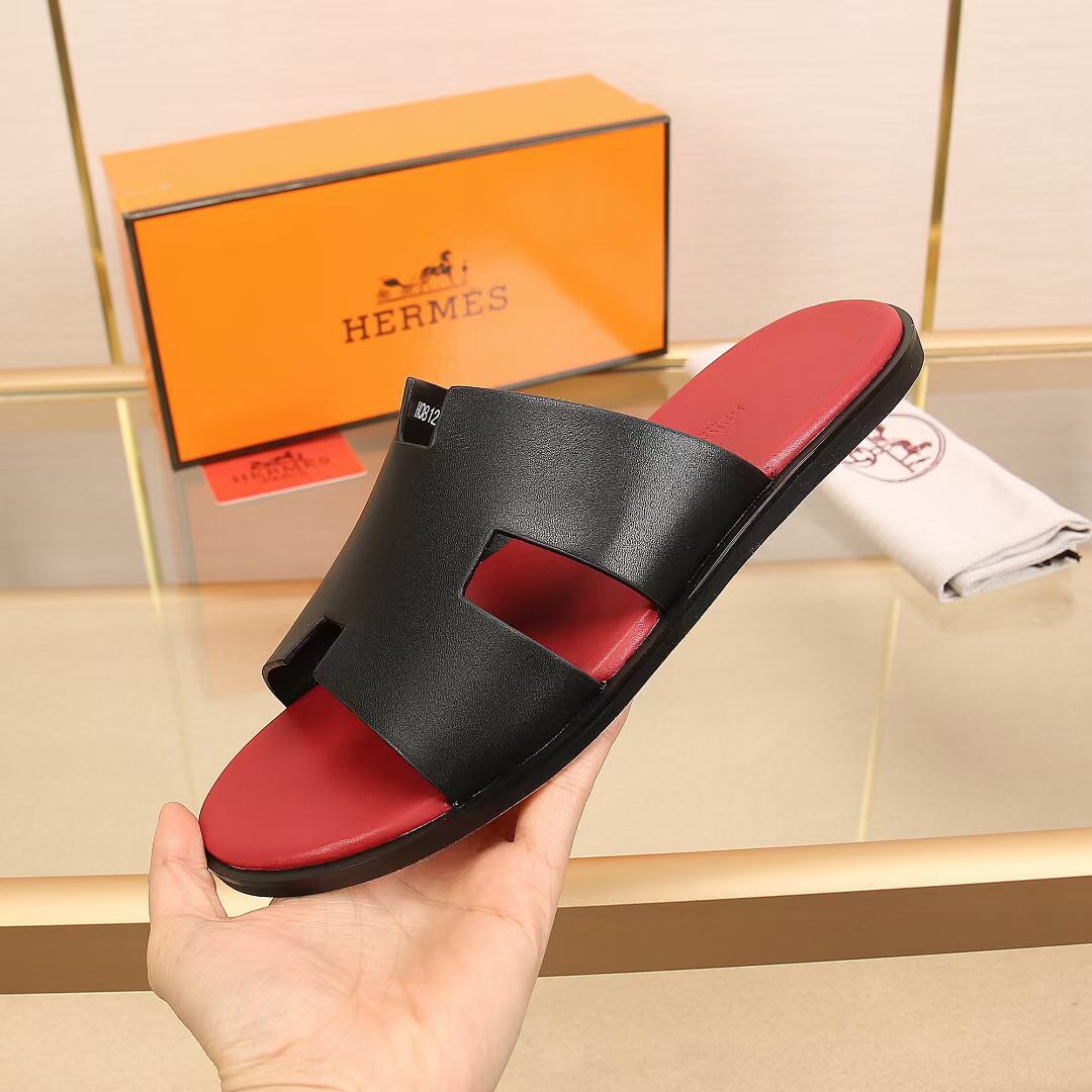 Hermes Slipper Lzmir in Red