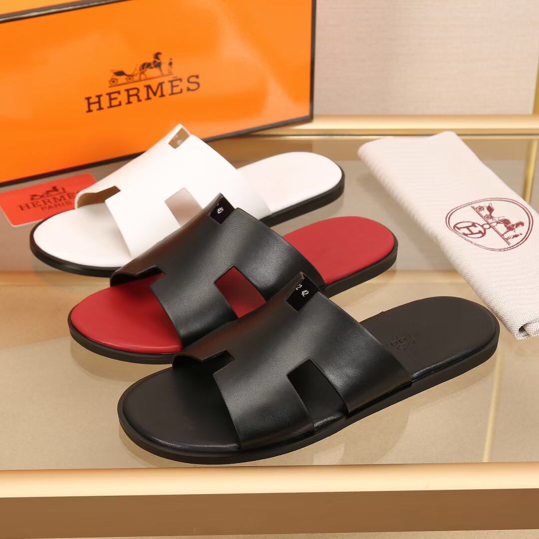 Hermes Slipper Lzmir in Red