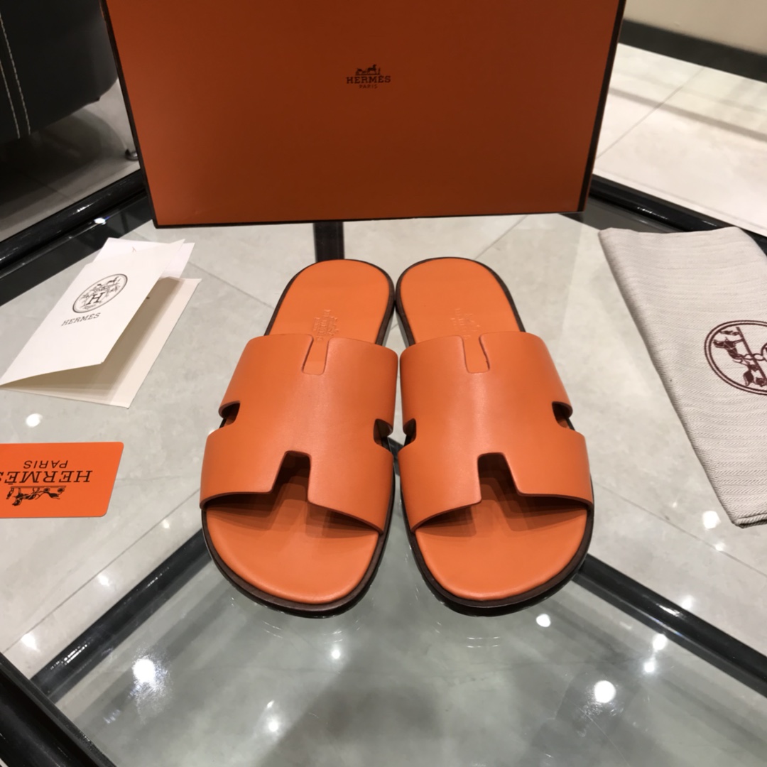 Hermes Slipper Lzmir in Orange