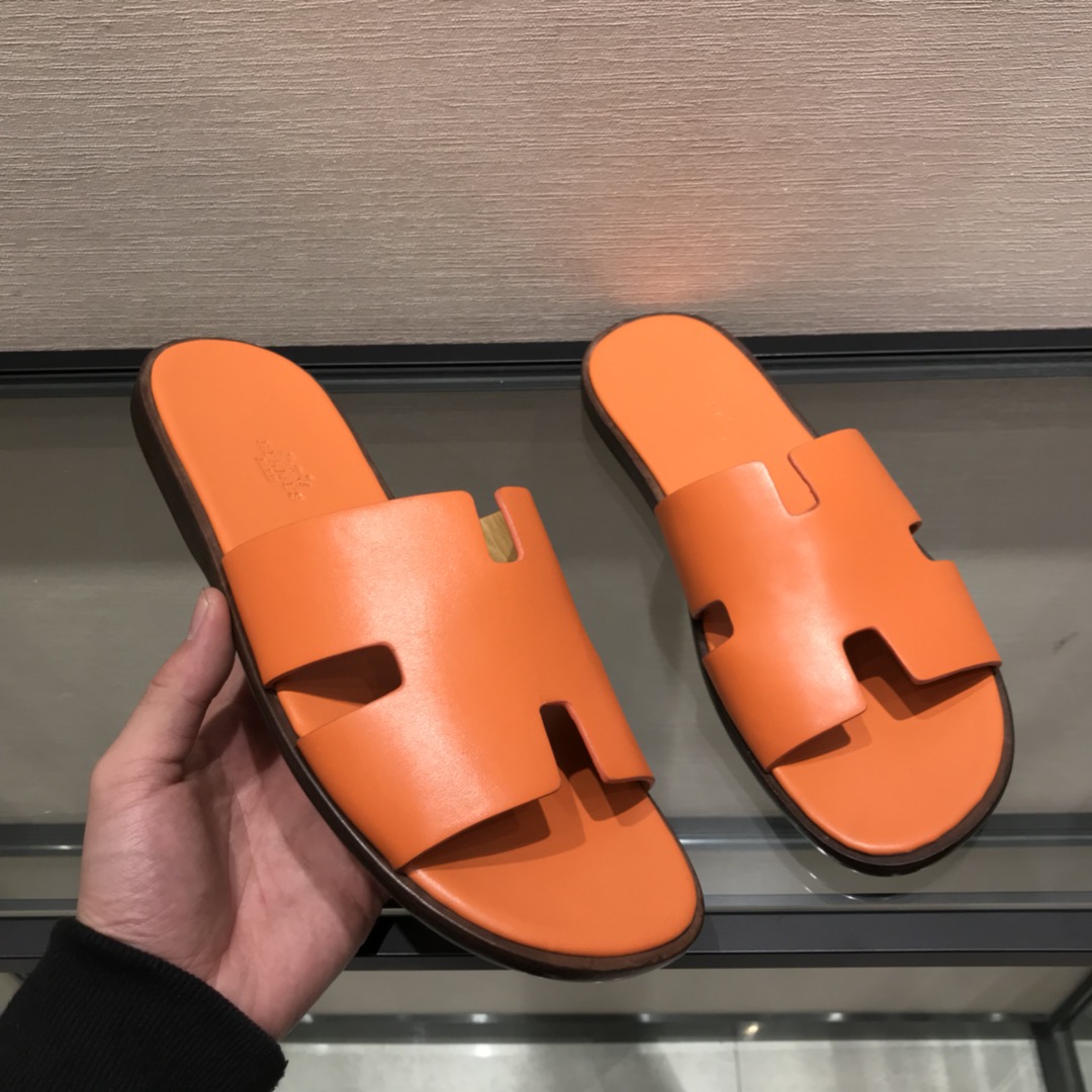 Hermes Slipper Lzmir in Orange