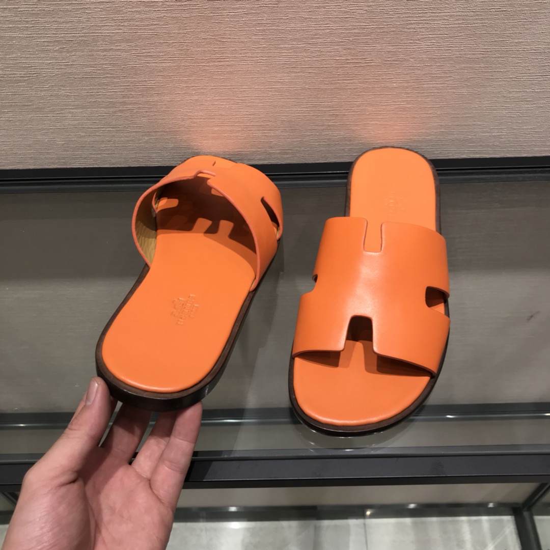 Hermes Slipper Lzmir in Orange