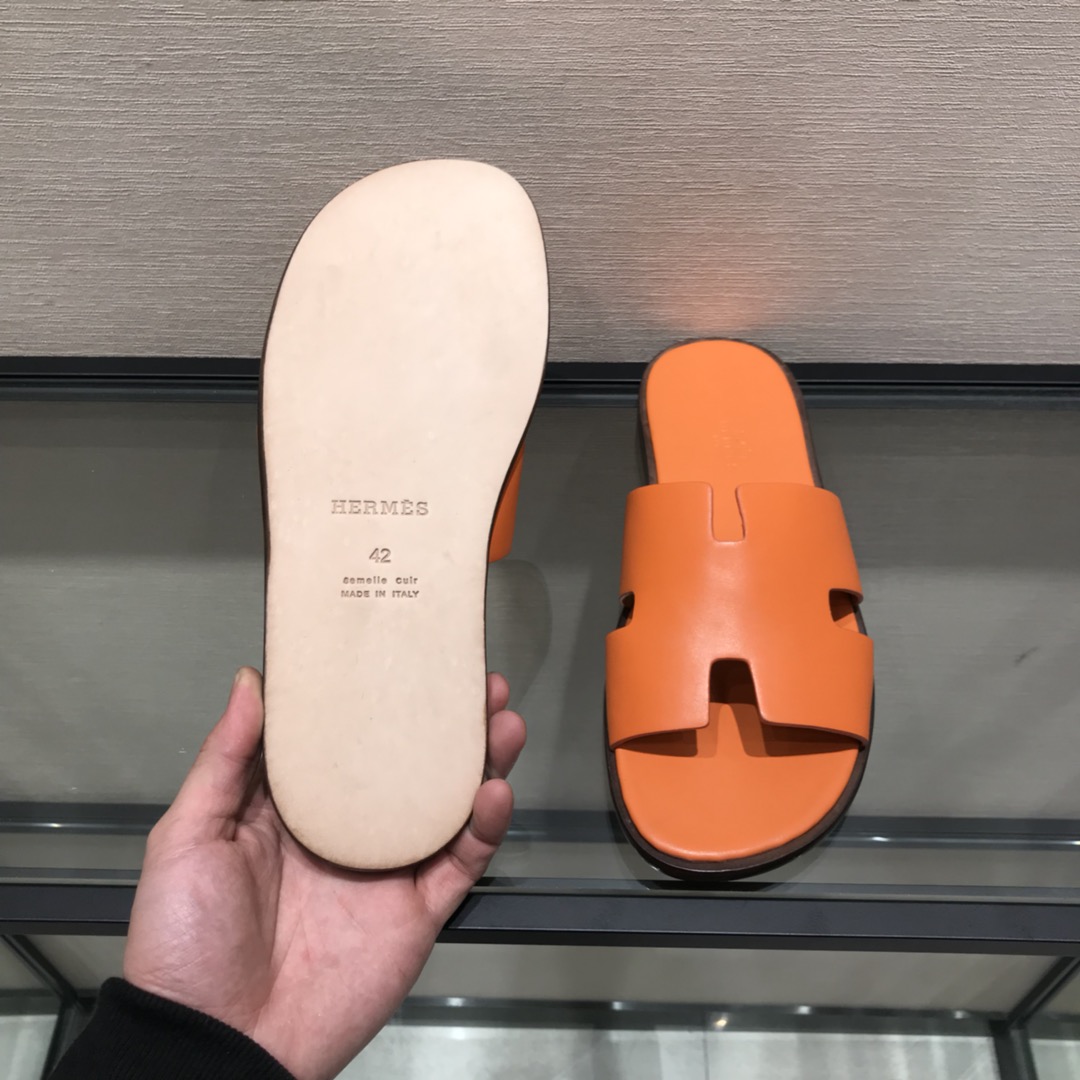 Hermes Slipper Lzmir in Orange