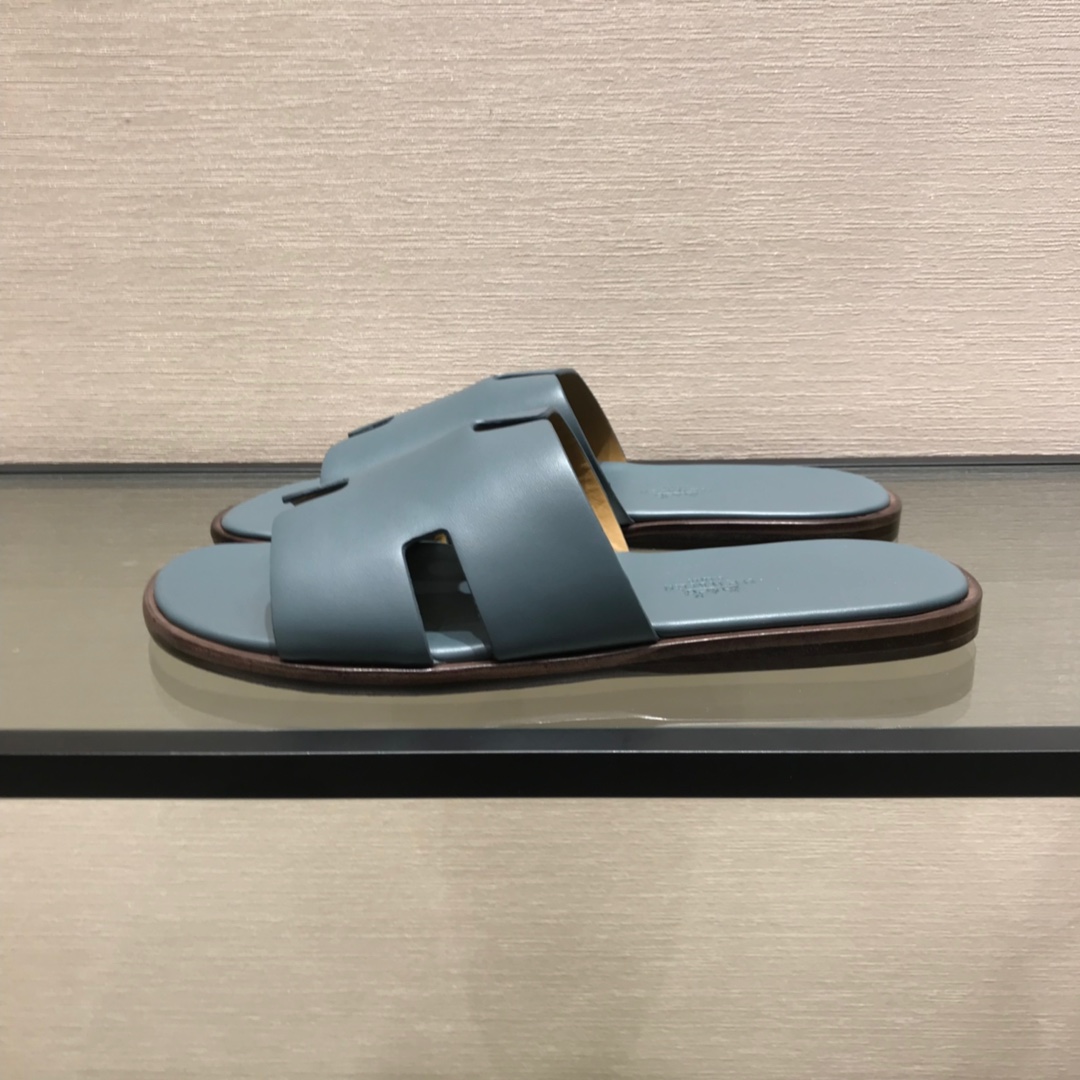 Hermes Slipper Lzmir in Gray