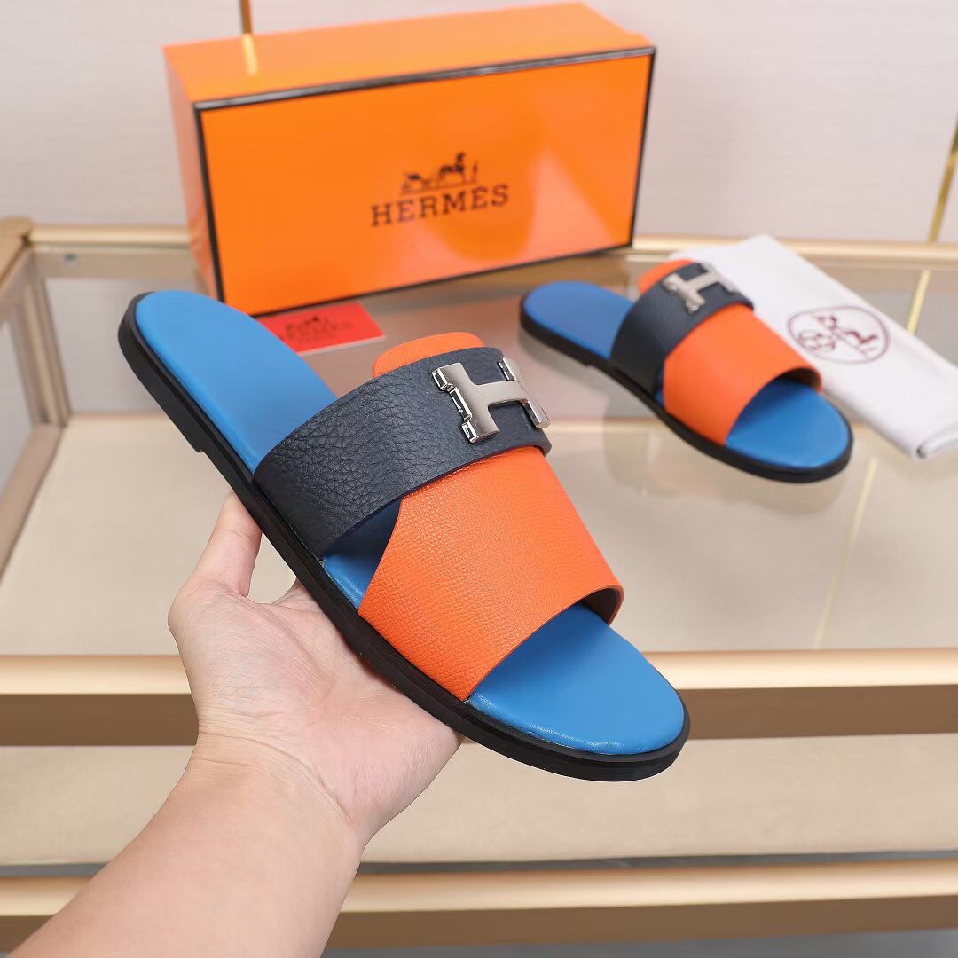 Hermes Slipper Lzmir in Blue