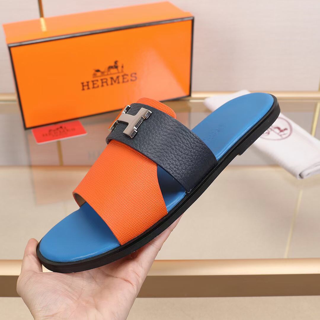 Hermes Slipper Lzmir in Blue