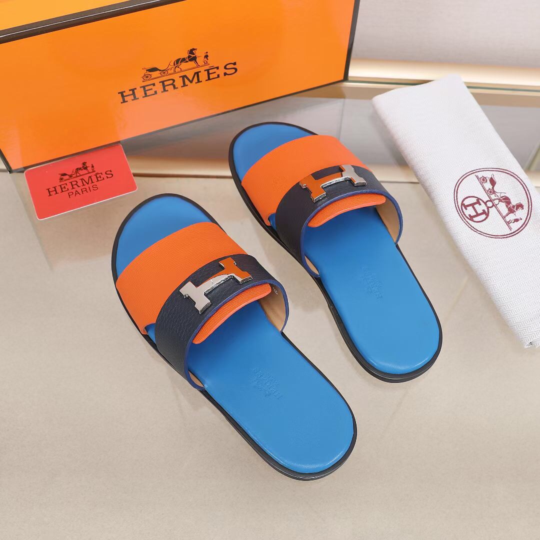 Hermes Slipper Lzmir in Blue