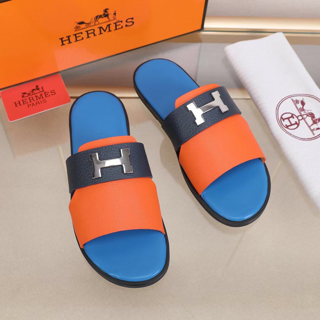 Hermes Slipper Lzmir in Blue