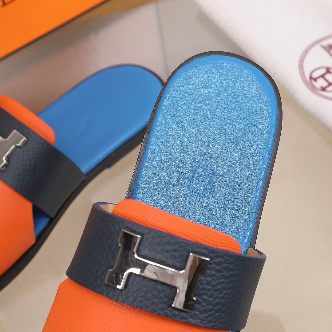 Hermes Slipper Lzmir in Blue