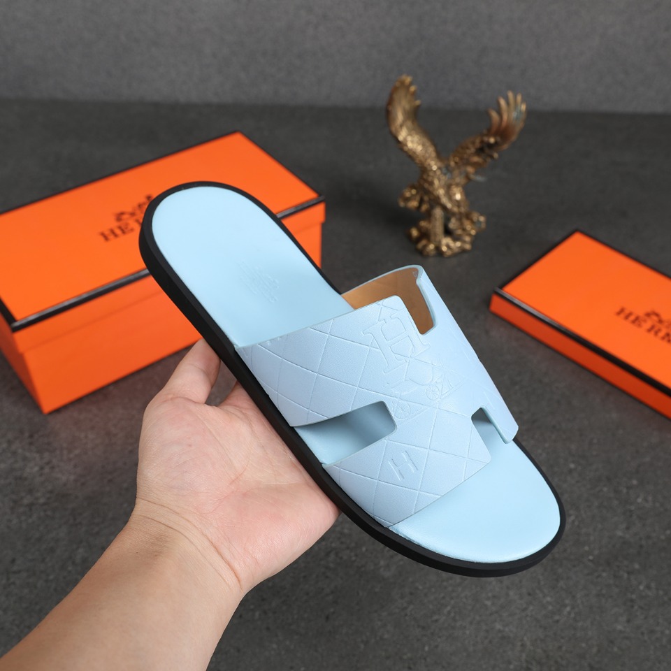 Hermes Slipper Lzmir in Blue