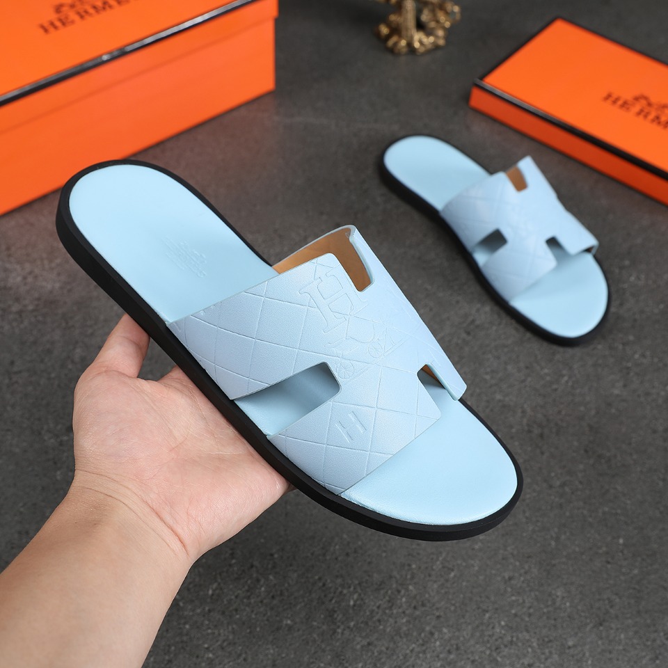 Hermes Slipper Lzmir in Blue